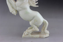 Load image into Gallery viewer, 9.45&#39;&#39;H- Chinese Antique Genuine Natural Jade Handcarved Sculpture  Horse Statue