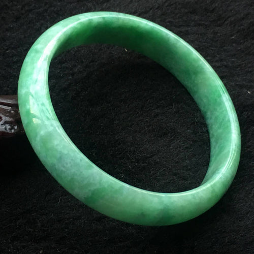 10% OFF- 53/54/55 mm Certified Natural Jadeite Emerald A*Jade Handcarved Bangle X028