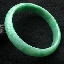 Load image into Gallery viewer, 10% OFF- 53/54/55 mm Certified Natural Jadeite Emerald A*Jade Handcarved Bangle X028