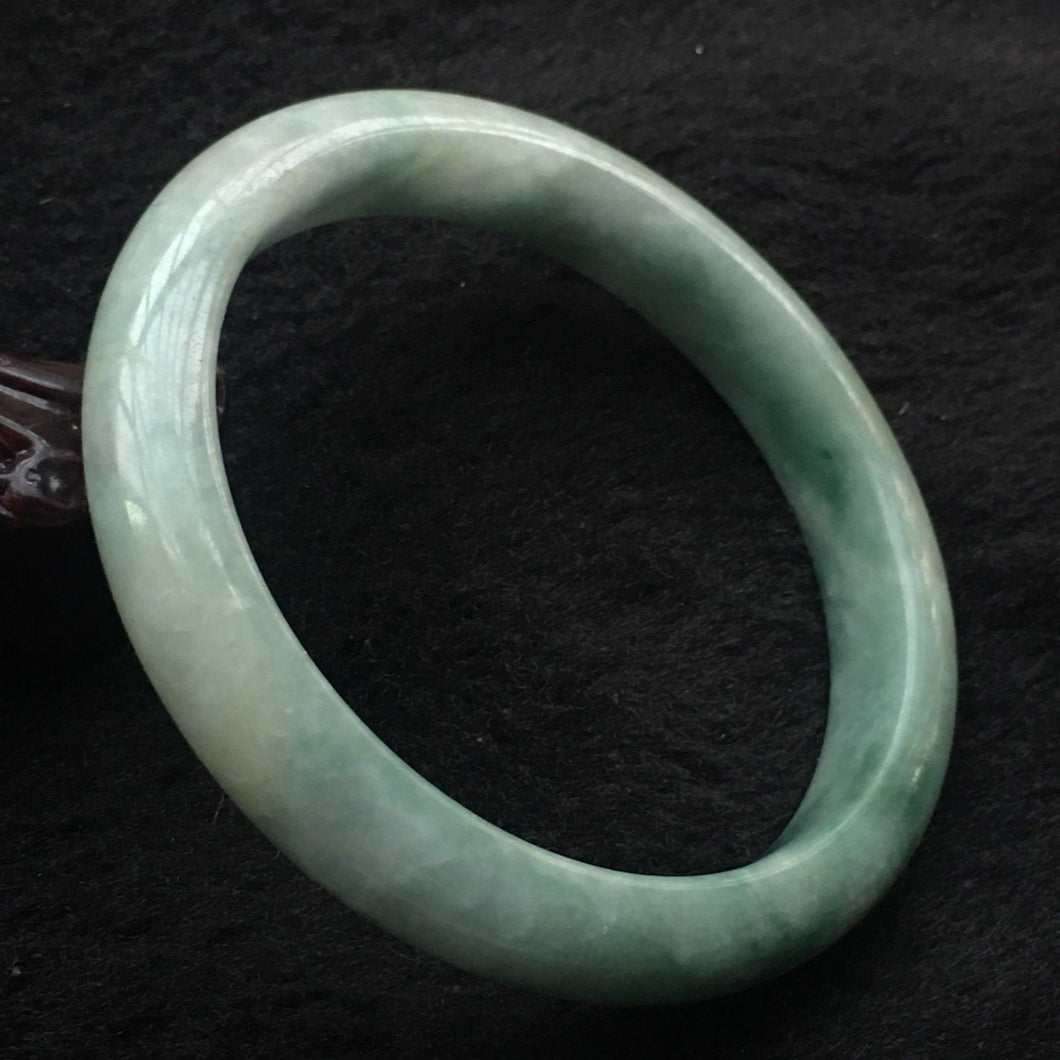 10% OFF- 54/55/56 mm Certified Natural Jadeite Emerald A*Jade Handcarved Bangle X026