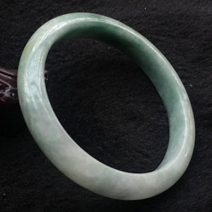 10% OFF- 54/55/56 mm Certified Natural Jadeite Emerald A*Jade Handcarved Bangle X026