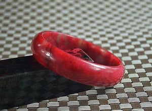 10% OFF- 58/59/60 mm Certified Natural Red Emerald A*Jade Handcarved Bangle Z32