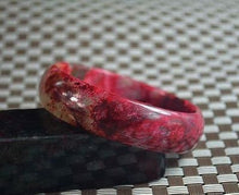 Load image into Gallery viewer, 10% OFF- 57/58/59 mm Certified Natural Red Emerald A*Jade Handcarved Bangle Z54