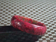 Load image into Gallery viewer, 10% OFF- 57/58/59 mm Certified Natural Red Emerald A*Jade Handcarved Bangle Z54