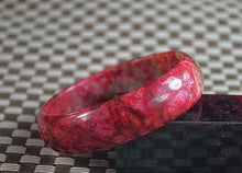 Load image into Gallery viewer, 10% OFF- 57/58/59 mm Certified Natural Red Emerald A*Jade Handcarved Bangle Z54