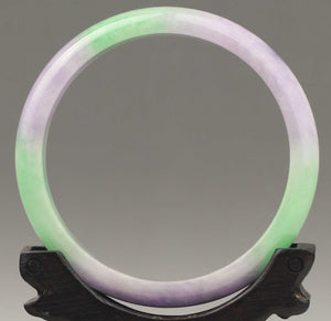 10% OFF- 63/64/65 mm Certified Natural Jadeite Emerald A*Jade Handcarved Bangle NO.C948