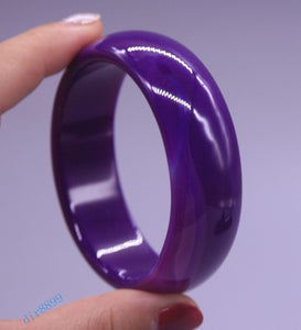 10% OFF- 54/55/56 mm Certified Natural Purple Jadeite Emerald Jade Bangle《Grade A》A2018