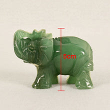 Load image into Gallery viewer, A Pair of Chinese Genuine Natural Green Jade HandCarved Elephant Feng Shui Statues (2pcs)