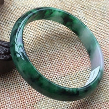 Load image into Gallery viewer, 10% OFF- 55/56/57 mm Certified Natural Jadeite Emerald A*Jade Bangle 06078