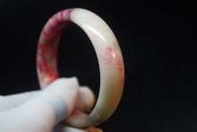 Load image into Gallery viewer, 10% OFF- 59/60/61 mm Certified Natural Red Emerald A*Jade Handcarved Bangle XB-367