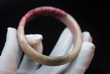 Load image into Gallery viewer, 10% OFF- 59/60/61 mm Certified Natural Red Emerald A*Jade Handcarved Bangle XB-367