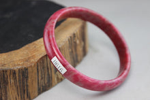 Load image into Gallery viewer, 10% OFF- 54/55/56 mm Certified Natural Red Emerald A*Jade Handcarved Bangle H616