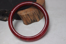 Load image into Gallery viewer, 10% OFF- 59/60/61 mm Certified Natural Red Emerald A*Jade Handcarved Bangle H423