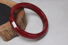 Load image into Gallery viewer, 10% OFF- 59/60/61 mm Certified Natural Red Emerald A*Jade Handcarved Bangle H423