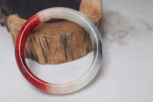 Load image into Gallery viewer, 10% OFF- 52/53/54 mm Certified Natural Red Emerald A*Jade Handcarved Bangle H520