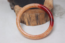 Load image into Gallery viewer, 10% OFF- 55/56/57 mm Certified Natural Red Emerald A*Jade Handcarved Bangle H521