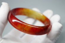 Load image into Gallery viewer, 10% OFF- 52/53/54 mm Certified Natural Red Emerald A*Jade Handcarved Bangle XB-341