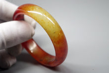 Load image into Gallery viewer, 10% OFF- 52/53/54 mm Certified Natural Red Emerald A*Jade Handcarved Bangle XB-341