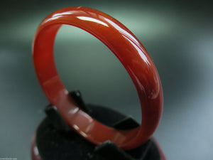 10% OFF- 53/54/55 mm Certified Natural Red Emerald A*Jade HandCarved Bangle A1940