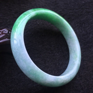 10% OFF- 54/55/56 mm Certified Natural 3 Color Jadeite Emerald A*Jade HandCarved Bangle A005