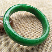 Load image into Gallery viewer, 10% OFF- 56/57/58 mm Certified Natural Jadeite Emerald A*Jade Handcarved Bangle C137