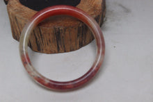 Load image into Gallery viewer, 10% OFF- 53/54/55 mm Certified Natural Red Emerald A*Jade Handcarved Bangle H578