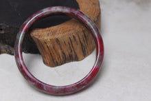 Load image into Gallery viewer, 10% OFF- 54/55/56 mm Certified Natural Red Emerald A*Jade Handcarved Bangle H491