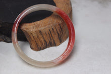 Load image into Gallery viewer, 10% OFF- 53/54/55 mm Certified Natural Red Emerald A*Jade Handcarved Bangle H537