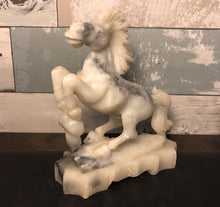 Load image into Gallery viewer, 5.75&#39;&#39; Height-Chinese Antique Genuine Natural White Jade HandCarved Horse Statue