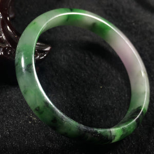 10% OFF- 55/56/57 mm Certified Natural 3 Color Jadeite Emerald A*Jade HandCarved Bangle A077