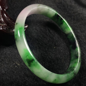 10% OFF- 55/56/57 mm Certified Natural 3 Color Jadeite Emerald A*Jade HandCarved Bangle A077