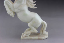 Load image into Gallery viewer, 9.45&#39;&#39;H- Chinese Antique Genuine Natural Jade Handcarved Sculpture  Horse Statue