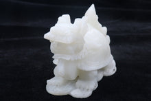 Load image into Gallery viewer, 4.72&#39;&#39;/120mm L-Chinese Genuine Natural White Jade Handcarved Lucky Auspicious Statue