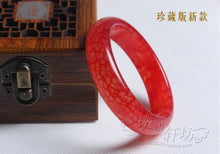 Load image into Gallery viewer, 10% OFF- 60/61/62 mm Certified Natural Red Jadeite Emerald A*Jade HandCarved Bangle