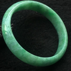 10% OFF- 53/54/55 mm Certified Natural Jadeite Emerald A*Jade Handcarved Bangle X028