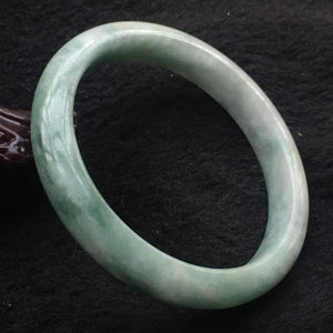 10% OFF- 54/55/56 mm Certified Natural Jadeite Emerald A*Jade Handcarved Bangle X026