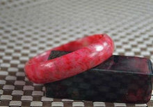 Load image into Gallery viewer, 10% OFF- 55/56/57 mm Certified Natural Red Emerald A*Jade Handcarved Bangle Z39