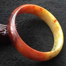 Load image into Gallery viewer, 10% OFF- 52/53/54 mm Certified Natural Red Emerald A*Jade Handcarved Bangle X033