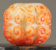 Load image into Gallery viewer, 10% OFF- Certified Natural Jadeite Emerald Jade Handcarved Flower and Changshou Pendant《Grade A》NO.A756