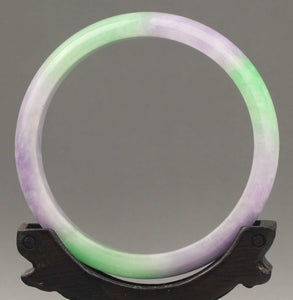 10% OFF- 63/64/65 mm Certified Natural Jadeite Emerald A*Jade Handcarved Bangle NO.C948