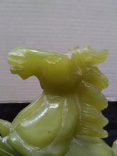 Load image into Gallery viewer, 6&#39;&#39;H- Chinese Antique Genuine Natural Green Jade Handcarved Sculpture Horse Statue