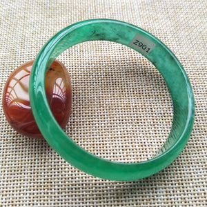 10% OFF- 54/55/56mm Certified Natural Jadeite Emerald A*Jade HandCarved Bangle Z901