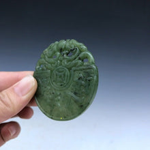 Load image into Gallery viewer, 10% OFF- Certified Natural Green Jadeite Emerald Jade HandCarved Dragon Pendant《Grade A》e76