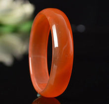 Load image into Gallery viewer, 10% OFF- 48/49/50 mm Certified Natural Red Emerald A*Jade HandCarved Bangle A1941