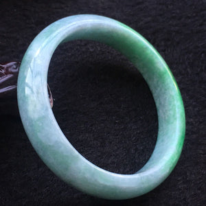 10% OFF- 54/55/56 mm Certified Natural 3 Color Jadeite Emerald A*Jade HandCarved Bangle A005