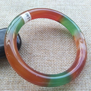 10% OFF- 55/56/57mm Certified Natural 3 Color Jadeite Emerald A*Jade HandCarved Bangle A146