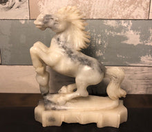 Load image into Gallery viewer, 5.75&#39;&#39; Height-Chinese Antique Genuine Natural White Jade HandCarved Horse Statue