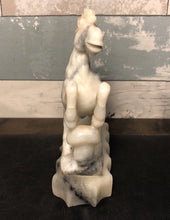 Load image into Gallery viewer, 5.75&#39;&#39; Height-Chinese Antique Genuine Natural White Jade HandCarved Horse Statue