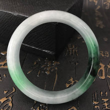 Load image into Gallery viewer, 10% OFF- 52/53/54 mm Certified Natural Jadeite Emerald A*Jade HandCarved Bangle