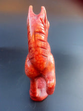 Load image into Gallery viewer, 4.57&#39;&#39;H-Chinese Antique Genuine Natural Red Jade HandCarved Lucky Horse Statue